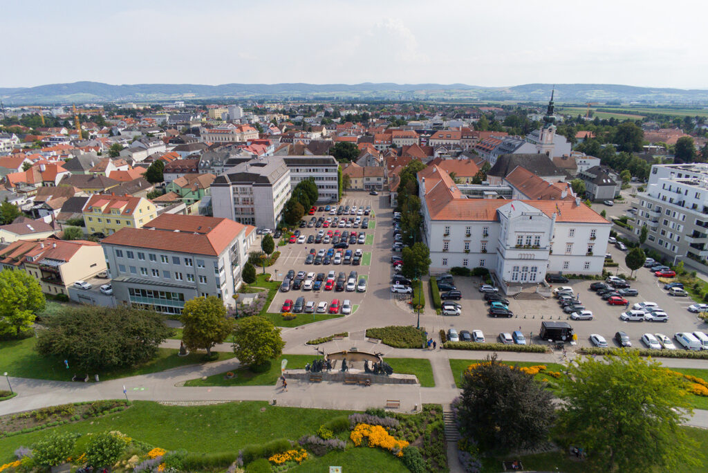 Luftbild Nibelungenplatz Tulln